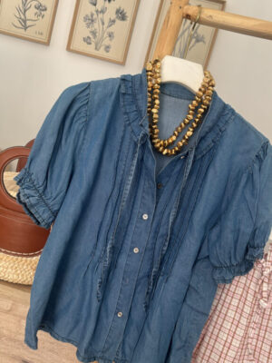 Blusa denim clara