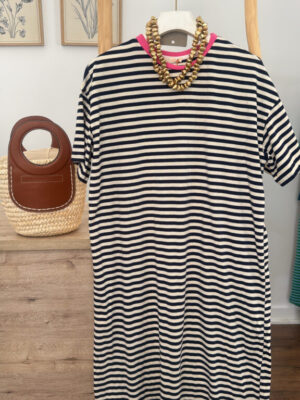Vestido listas Marino