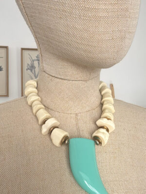 Collar Lanvin turquesa