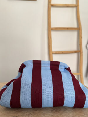 Bolsa listas azul | wine