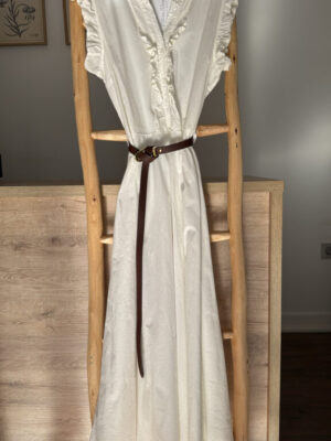 Vestido Vania blanco roto