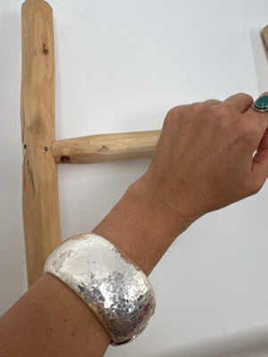 Brazalete Corcega plateado