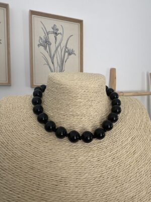 Collar bolas Petit negro