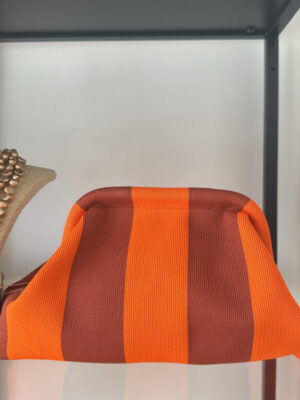 BOLSO LISTAS NARANJA