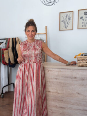 Vestido San José rojo