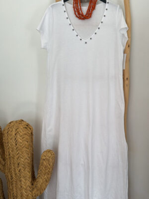 Vestido Blanco Estrellas