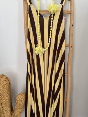 Vestido listas choco
