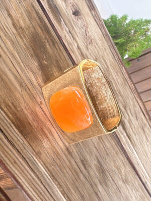 Brazalete piedra naranja