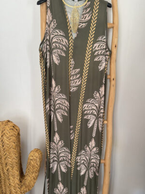 Vestido Palmeras verde