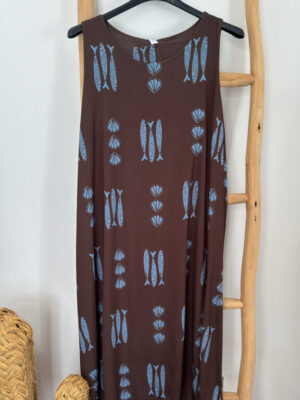 Vestido peces choco corto