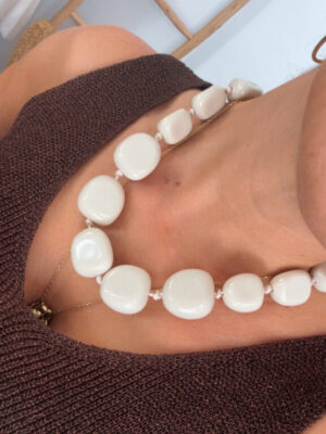 Collar Inés hueso