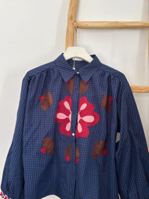 Blusa Aviñón azul
