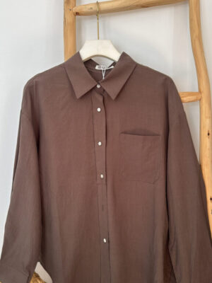 Camisa Atelier choco