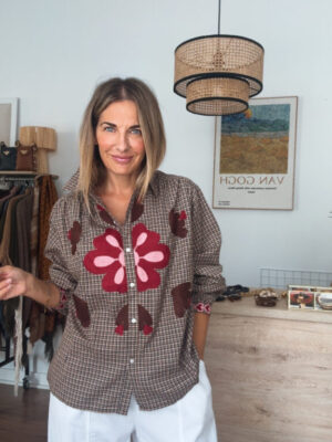 Blusa Aviñón marrón