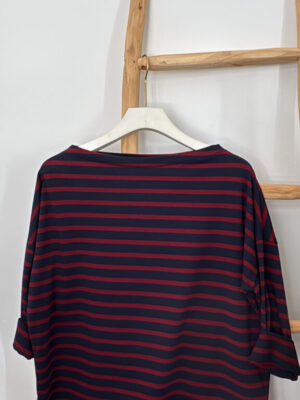 Camiseta Berta marino bordeaux