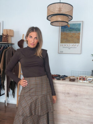 Falda Carmen marrón