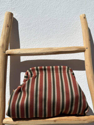 Bolso Neo listas finas teja