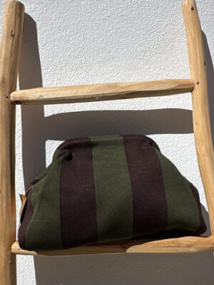 Bolso Neo listas grande verde